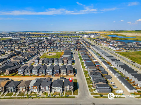 Discover your new community with this stunning aerial perspective of the neighborhood