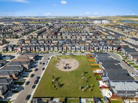 Vibrant community playground at the heart of this family-friendly neighborhood