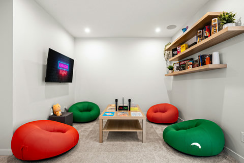 Fun-filled game room perfect for entertainment and group gatherings