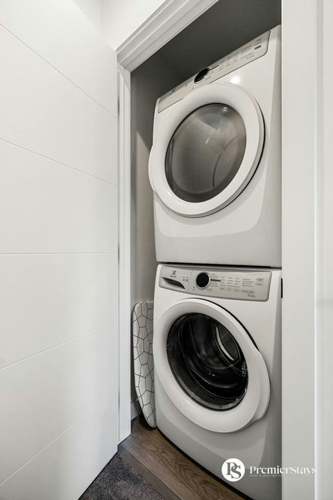 Convenient stacked washer and dryer for your laundry needs