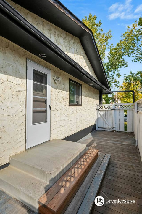 Enjoy your morning coffee on this beautiful wraparound deck with covered patio