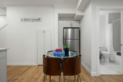 Stylish dining area perfect for meals and gathering together