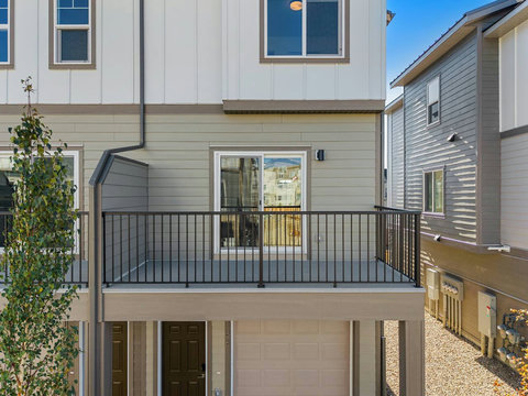 Enjoy outdoor entertaining on this expansive elevated deck with contemporary design