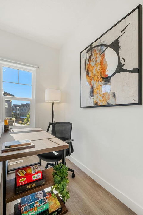 Bright home office perfect for remote work and creativity
