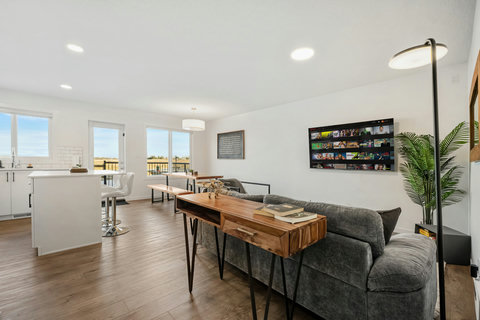 Bright and airy living space perfect for relaxing and entertaining guests