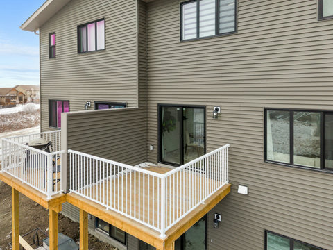 Spacious multi-level deck perfect for entertaining and enjoying outdoor views