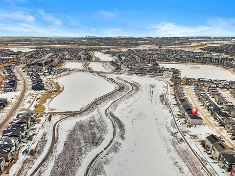 Stunning location beside winding open waterway and expansive natural corridor