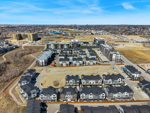 Explore our vibrant new community from above with modern homes