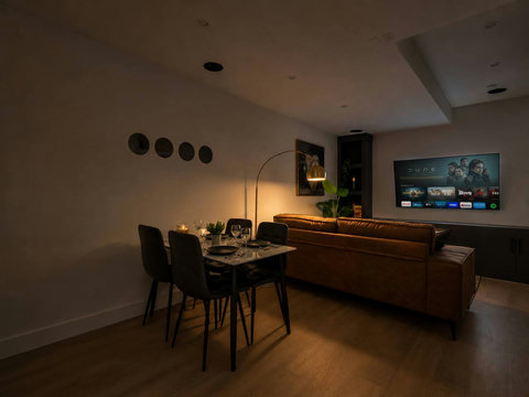 Sophisticated open-concept living area perfect for entertaining and relaxation.