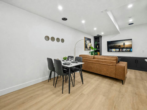 Stylish open-plan living area perfect for entertaining and relaxing together