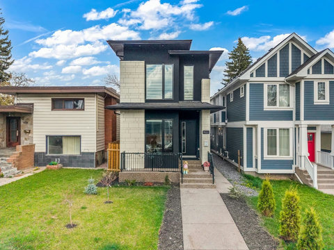 Stylish contemporary home nestled in a charming residential neighborhood