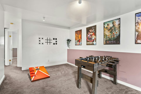 Fun-filled game room perfect for friendly competitions and gatherings