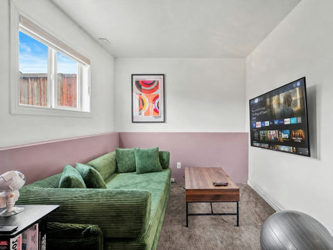 Cozy media room perfect for streaming your favorite shows and relaxing