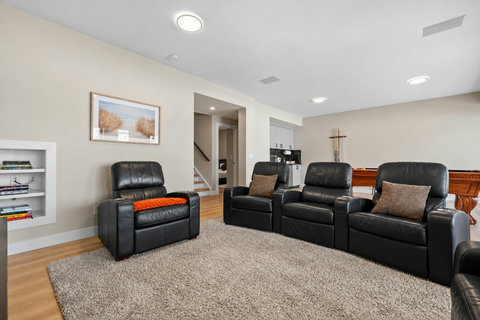 Game room with refreshed kitchenette-3