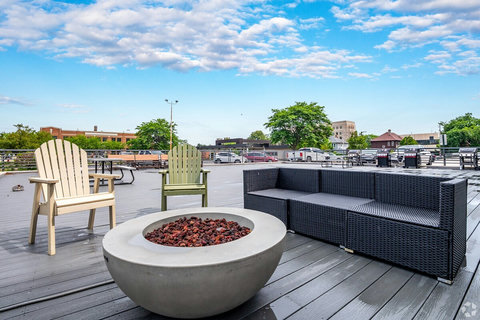 Outdoor patio and firepits