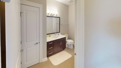 Guest bathroom with bathtub