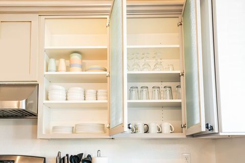 Equipped kitchen with dinnerware, pots, pans, and more. (kid's dinnerware available)