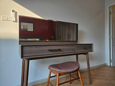 Vanity and private attached bathroom in bedroom 2