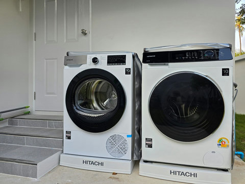 Washer & Dryer ready for longer stay. (detergent for your convenience) 