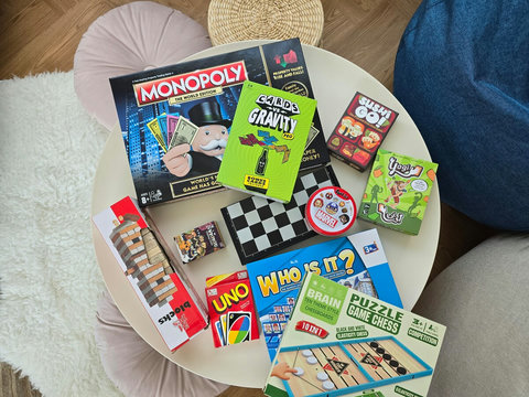 Family-fun time with board games and cards!