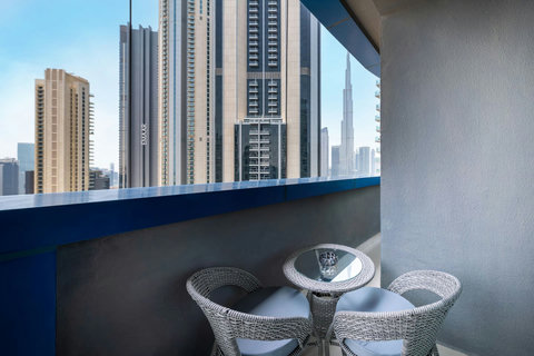 Enjoy breathtaking views of the Burj Khalifa right from your private balcony. Perfect spot for morning coffee or sunset relaxation in the heart of Downtown Dubai!
