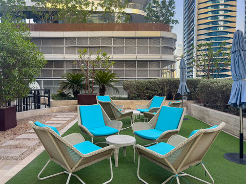 Enjoy access to a shared backyard, perfect for relaxing outdoors.