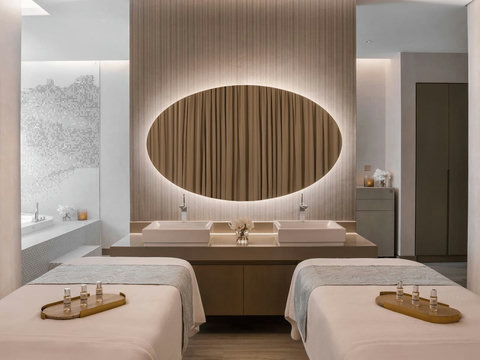 Relax and feel refreshed at the building's spa.