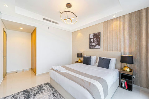 Comfortable king size bed.