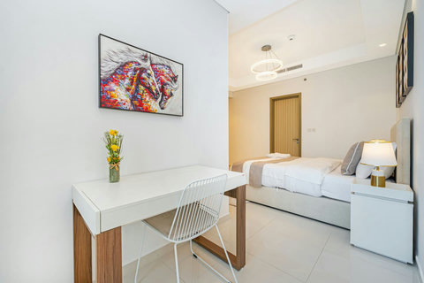 You’ll have access to a dedicated workspace area, perfect for getting work done during your stay.