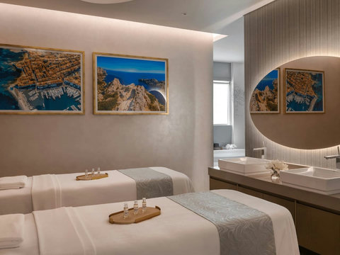 Relax and feel refreshed at the building's spa.