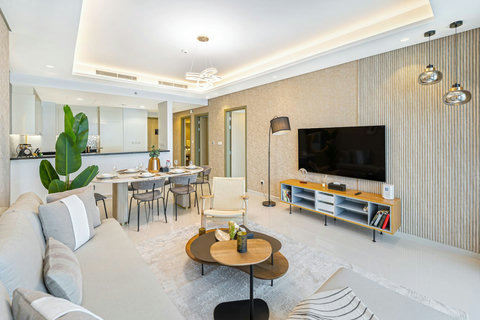 The open layout seamlessly connects the living, kitchen, and dining areas, making it perfect for socializing and quality time together.
