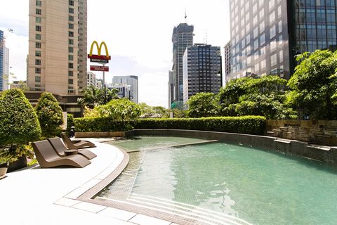 Relax in the private pool 
