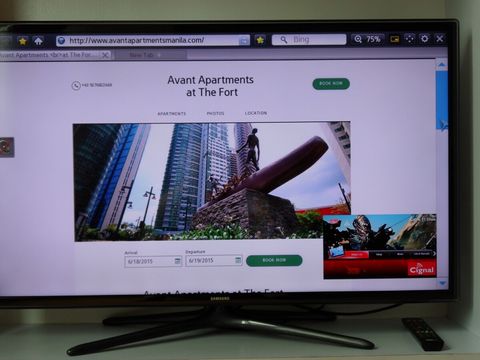 Surf the web, watch TV or do both