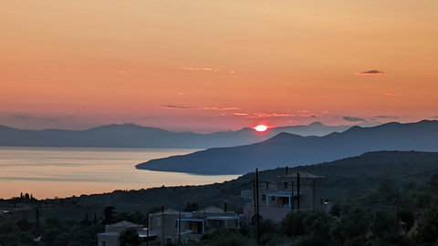 view from Terrace at Sunset in july