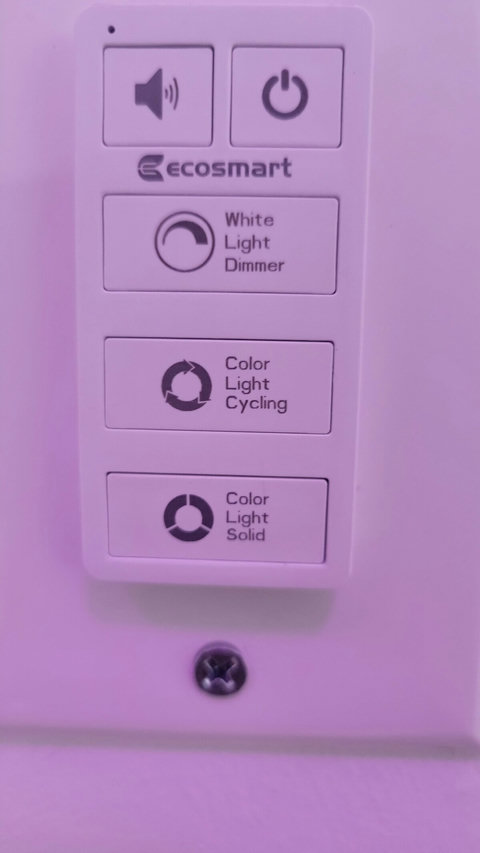 Bathroom Vibe.  Play  music in the bluetooth speakers and choose  lighting options as you please 