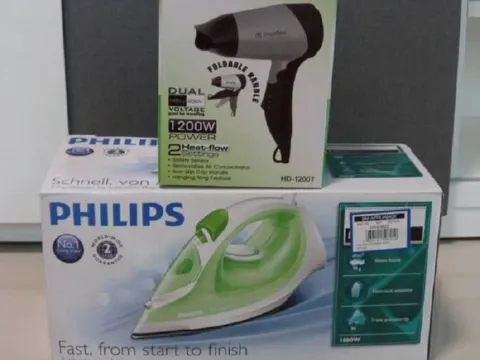 Hair dryer and iron