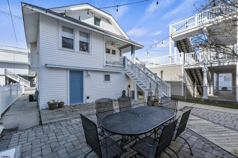 Shared dining and patio space