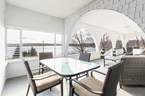 One of two Porch dining areas