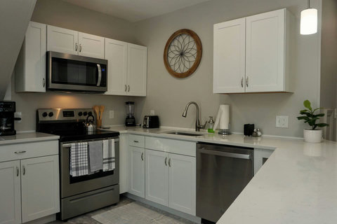The dishwasher is a must for easy cleanup! Flattop oven is a breeze too.