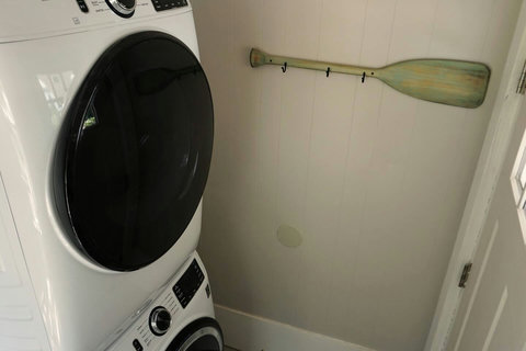 Stackable washer and dryer for your convenience! No running to the laundromat.