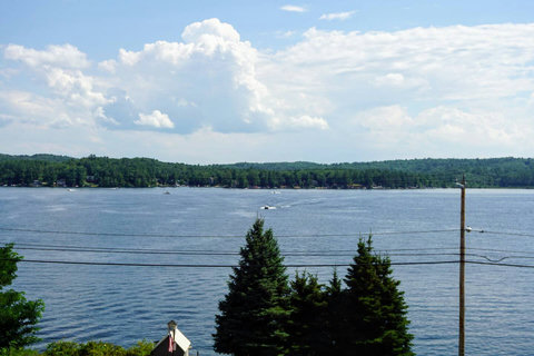 Lake Winnisquam, distant hills and wide open skies are the perfect setting for your getaway!