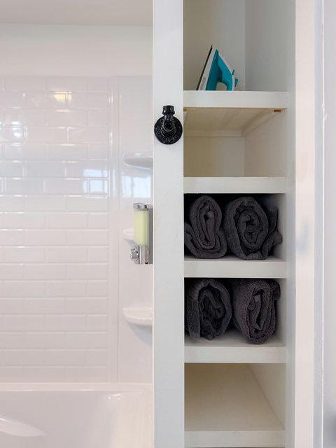Fresh towels and shower essentials are provided so you can pack light.