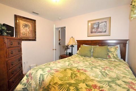 The 3rd Bedroom features a Queen bed and flat screen tv with DVD & cable.