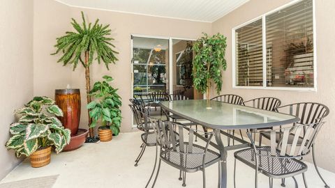 Enjoy dining on the lanai, with room and seating for eight.