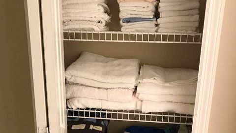 All the towels and linens you'll need, including pool towels, are provided.