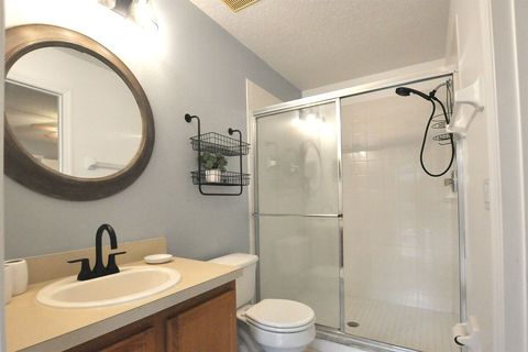 There's room for two in the master bath shower!