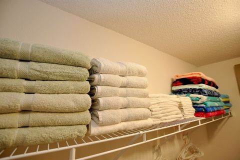 Plenty of quality linens provided.