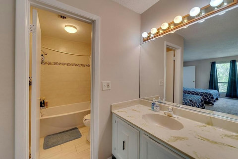 2nd bedroom shower and sink