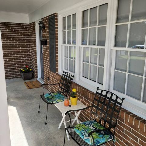 Sitting area on front porch