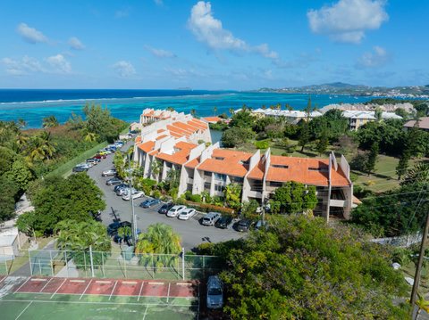 Tennis court on premises